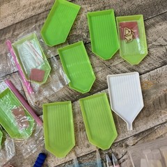 Diamond Painting Tools Lot Pens Trays Wax