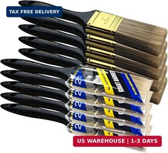 Great Andrew Paint Brushes, 10 PCS 2″ Bulk Paint Brush Pack Multi use, Flat Pain