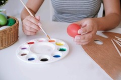 WNATN 8pcs Paint Tray Palettes, Plastic White Palettes for Kids & 8pcs,