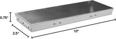 Andrew Mack BB-46 Aluminum Brush Box for Storing Pinstriping Brushes Silver