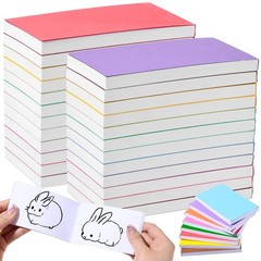 24 Pack Blank Flipbooks 4.5 x 2.5 Inch Mini Sketch Pad Kit 1440 Sheets (2880 …