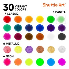 Tempera Paint Sticks, 30 Colors 31 Piece Set, 30 with 1 Drawing Pad