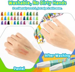 36Colors Oil Pastels Set – Crayons Bulk Washable Crayon Soft Oil Pastels Crayons
