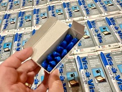 Sanford Vis-à-Vis Waterbase Pens Fine Point Blue Dozen 16003 Lot of 44 boxes