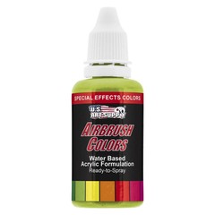 US Art Supply 1-Ounce Special Effects Bright Green Pearl Airbrush Paint
