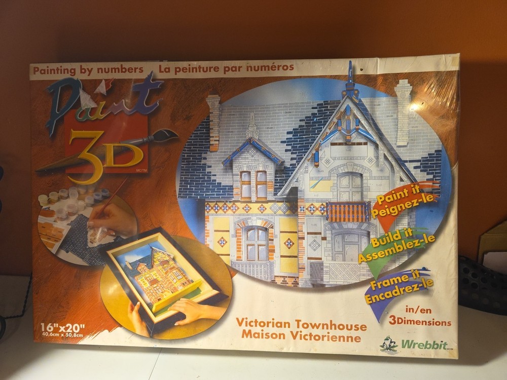 Paint 3D: Victorian Townhouse 20″ x 16″ by Wrebbit -Factory Sealed, Unopened