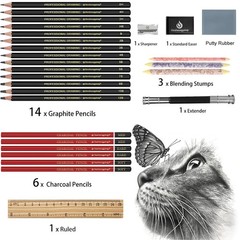 1 Set Professional Sketch Drawing Pencil Graphite Charcoal Blending Art Tool