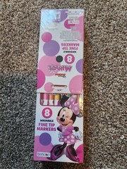 NEW! 6 Pack of Minnie Jr Fine Tip Bathtub Washable Pins. 6 packs of 8