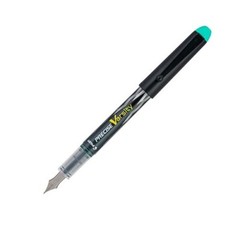 Pilot Varsity Fountain Pen Med Nib Black Barrel Green Ink Office School Writing