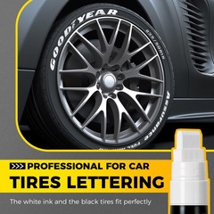 Selead jumbo tire marker white – 4 pack 15mm wide tip paint pens for car tire…