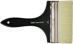 Freestyle Large Flat Paint Brush for Acrylic Varnishing and Coverage