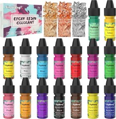 Epoxy Resin Pigment – 16 Colors Translucent Colorant, 1, Multicolor