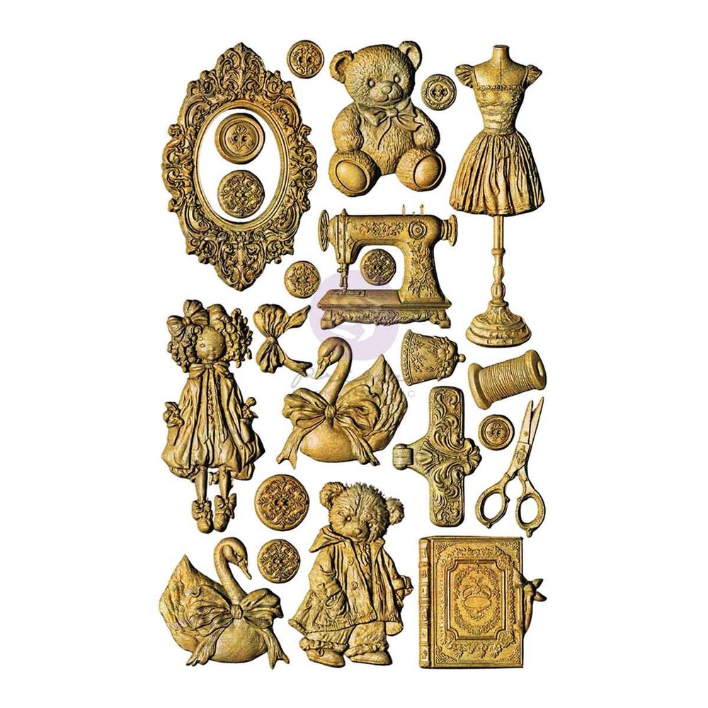 Buttons & Keepsakes | 5″ x 8″ Silicone Decor Mould | Prima