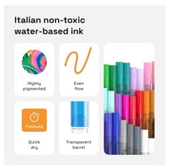 ARTISTRO 42 Acrylic Paint Pens, Art Set Acrylic Paint Markers, Fabric Markers…