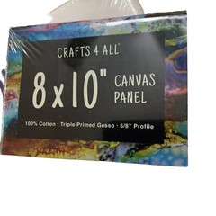2PC Crafter’s Square White Stretched Canvases, 8×10 in.