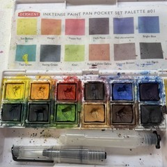 Derwent Ink Tense Pan Pocket Set Palette #01