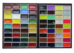 kb10 Kissho Gansai Japan Watercolor Paint 72 Colors Set imported