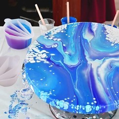 Silicone Split Cups4Pcs Thicken&Reusable Resin Mixing Cups with 2-5ChannelsDi…
