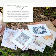 Serenity Fair Art Nouveau Poker Cards, 6.29 cm x 8.81 cm, 2.48 in x 3.47