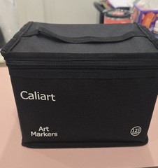 Caliart Art Markers 121 Colors Multicolor Set Black Carrying Case