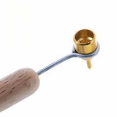0.4 mm Medium Brass Tip Wooden Handle Kistka (Hot Wax Pen)
