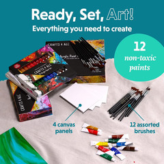 Acrylic Paint Set for Adults and Kids Pack of 2