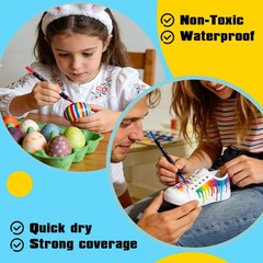 80 Colors Acrylic Paint Markers, Dual Tip Acrylic Markers Set with Fine & Dot…