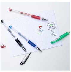 Gel Pen, Pastel Blue Violet – Ballpoint – Non-Smear + Quick Dry