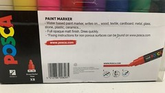POSCA PC-7Mx8 – PAINT MARKER x 8 STANDARD COLOURS
