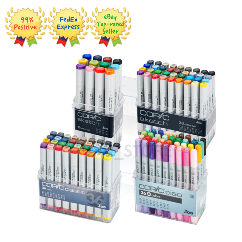 Copic Sketch Marker 72 Color Set A, B, C, D, E / Express