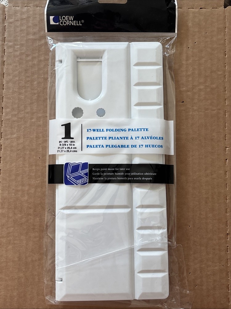 NEW Loew Cornell Paint Palette with 17 Cells Multipurpose Tool Plastic