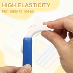 8 Pack Erasers Pencil Erasers Large Eraser Push Pull Cute Soft Blue White