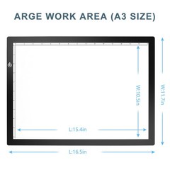 LitEnergy A3 Copy Light Board Tracing Box, UltraThin Adjustable Drawing Table…