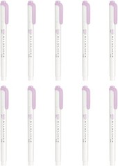 Zebra Mildliner Marking Pen Pack Of 10 Lilac Pastel Highlighters Eye Friendly…