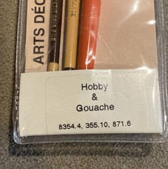 Raphael Artist Brush Set Hobby & Gouache 8354.4 355.10 671.6 4/6/10 3-pcs *NEW