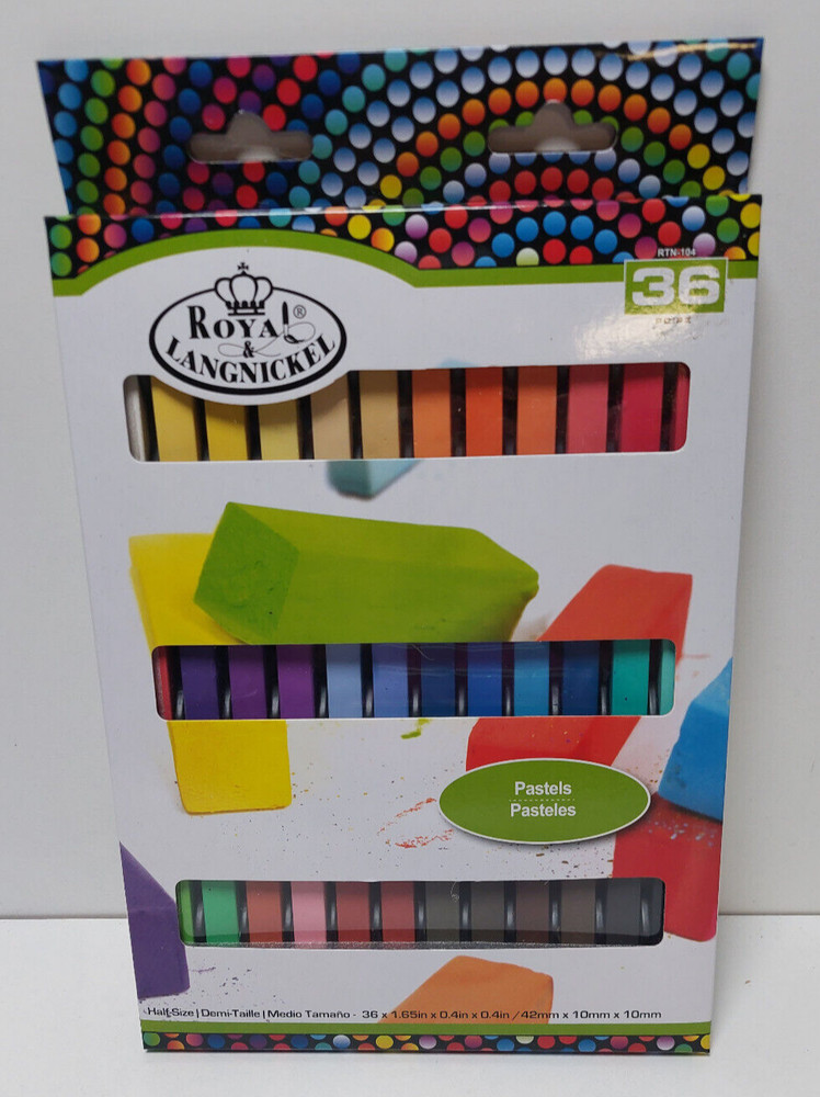 36 Royal & Langnickel Soft Pastels 1/2 size 1.65″ x .04″x.04″ Illustration