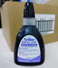 Artline Refill Ink Whiteboard Markers Original Sachichata 12 Bottles Blue Black