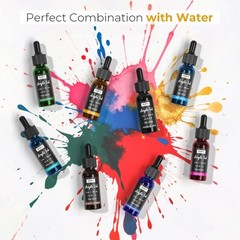 Nicpro 18 Colors Acrylic Ink, 1-oz(30ml) Bottle with 1 fl oz, 18