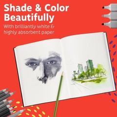 Hardcover Sketch Book 2 Pack Drawing Books 5.5″ x 8″ Sketchbooks, 110 Sheets …