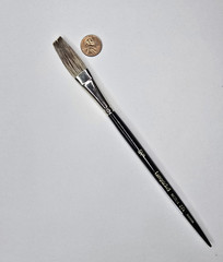 Silver-Flash Natural Hair Stroke Sign Painting Brush L224 – 5/8″