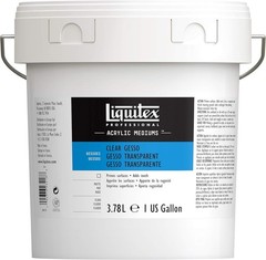 128-oz Clear Gesso for Acrylics – Ideal Medium for Artists & Versatile Surfaces