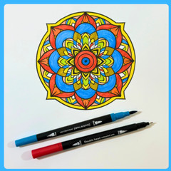 120 Color Dual Tip Watercolour Pen Fine and Brush Tip Markers for Adults & Kids