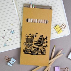12 x ‘Fancy Mobility Scooter’ Long Colour Pencils (PE00074815)