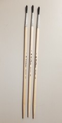 Size 1 Black Bristle Marking Brush, Pack of 3, FREE SHIP CONTINENTAL USA ONLY