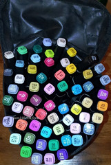 Touch 60pcs Alcohol Markers Set Multicolor with Carrying Case