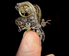 STEAMPUNK Parts for Artists-2 pounds box-metal based smalls-Salvage- #NJ23R