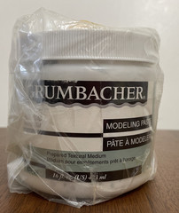 Grumbacher Modeling Paste Acrylic Medium 16 oz White Flexible Durable Textural