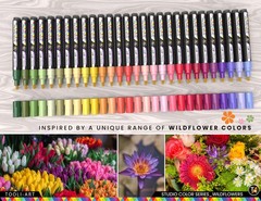 28 Wildflower Colors Acrylic Paint Pens Studio Color Series Markers Set 3mm Medi