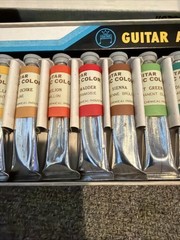 12 Vintage Guitar Acrylic Color Water Soluble Rare Paint VTG Art Supply