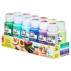Matte Finish Acrylic Craft Paint Set 12 Colors 24 fl oz Festival Theme